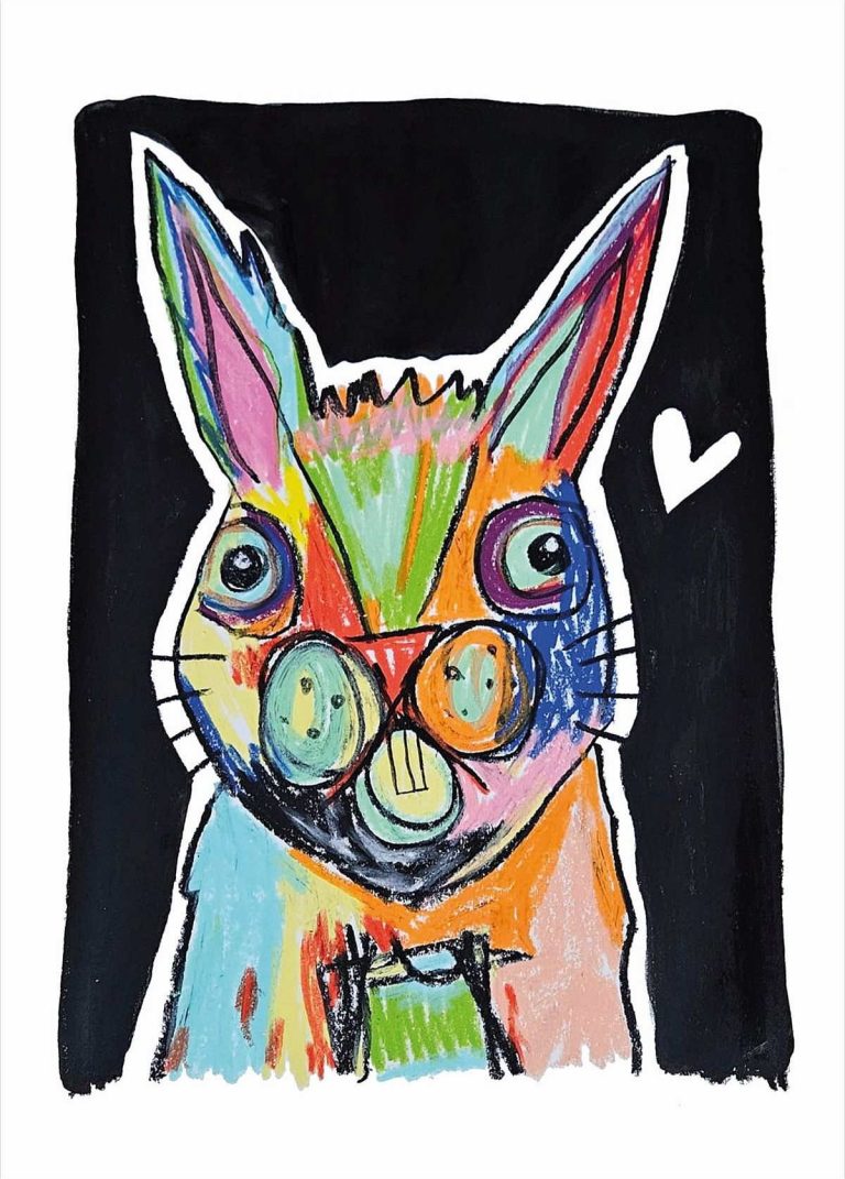 Postkarte PSYCHOHASE Vorderseite