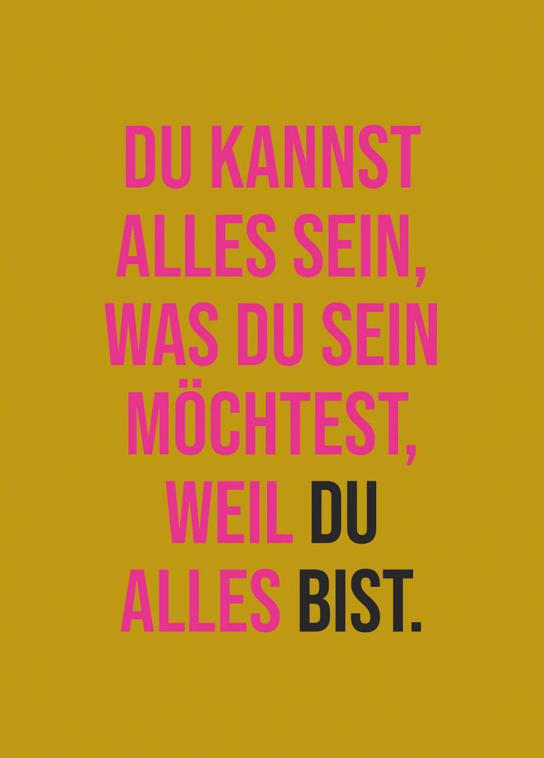 Postkarte DU BIST Vorderseite